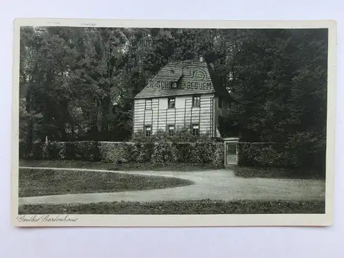 Alte AK Weimar Goethes Gartenhaus [aW684]