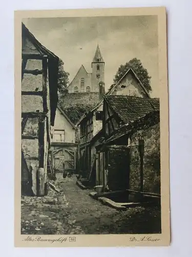 Alte AK Altes Bauerngehöft Dr. A. Sauer Stimmungsbilder [aW691]