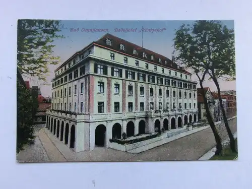 Alte AK Bad Oeynhausen Badehotel Königshof 1919 [aW701]