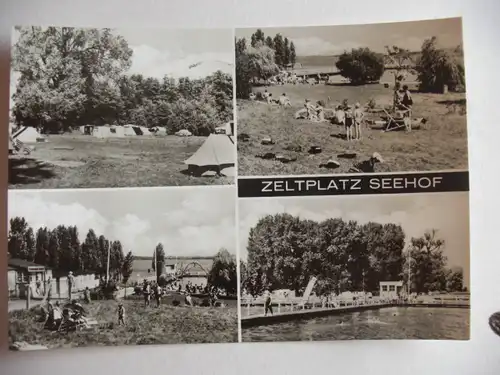 Alte AK Zeltplatz Seehof Kreis Schwerin [U247]