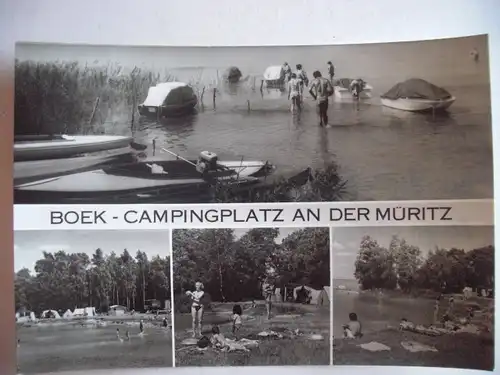 Alte AK Boeck Campingplatz an der Müritz [U285]