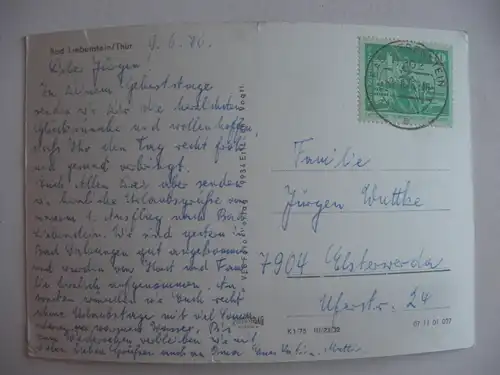 Alte AK Bad Liebenstein Thüringen  [U299]