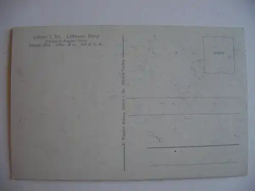 Alte AK Löbau Turm a.d. Löbauer Höhe [S471]