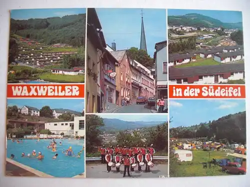 Alte AK Waxweiler Eifel Mehrbildkarte [aF381]