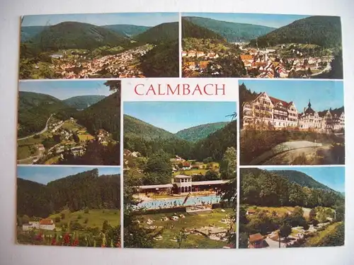 Alte AK Calmbach Mehrbildkarte Schwimmbad… [aF393]