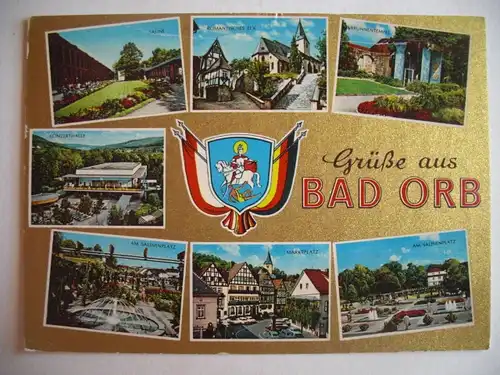 Alte AK Bad Orb Mehrbildkarte [aF403]