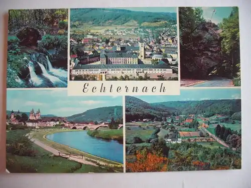 Alte AK Echternach Luxemburg Mehrbildkarte [aF415]