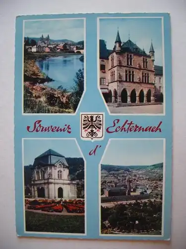 Alte AK Echternach Luxemburg Mehrbildkarte [aF416]