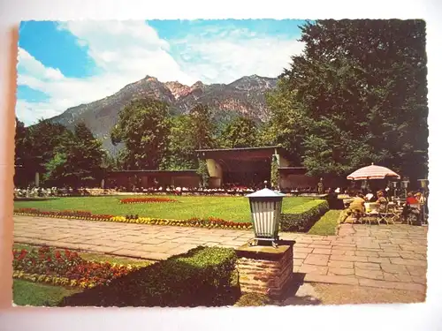 Alte AK Garmisch Partenkirchen Kurpark [aF439]