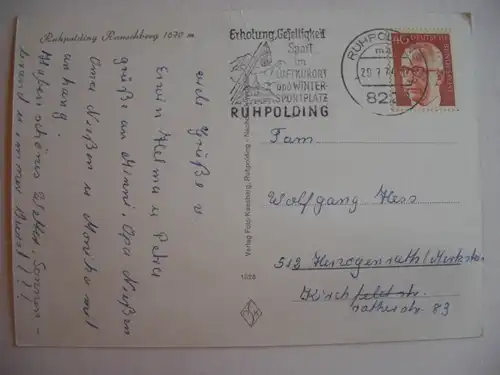 Alte AK Rupolding Rauschberg [aF443]