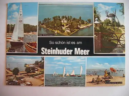 Alte AK Steinhuder Meer Mehrbildkarte [aF444]