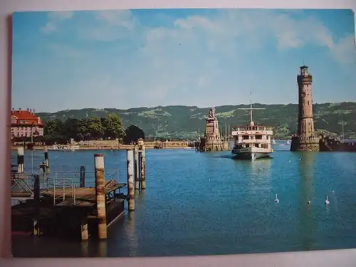 Alte AK Lindau Bodensee Hafen [aF468]