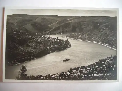 Alte AK Camp und Boppard Rhein [aF489]