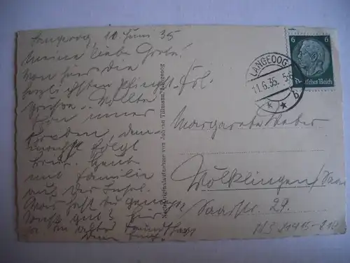 Alte AK Langeoog Abendstimmung [aF496]