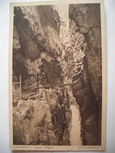 Alte AK Oberstdorf Breitachklamm  [P850]