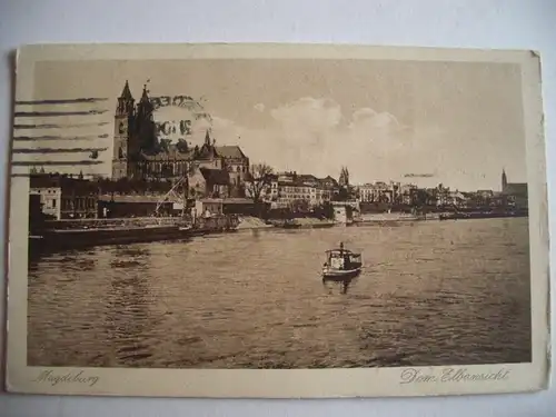 Alte AK Magdeburg Dom Elbansicht [P991]