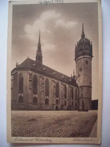 Alte AK Wittenberg Schloßkirche [P1016]