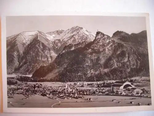 Alte AK Oberammergau mit Passionstheater [P874]