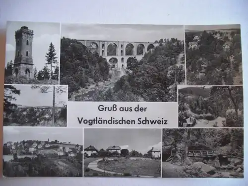 Alte AK Vogtländische Schweiz Vogtland Mehrbildkarte [P252]