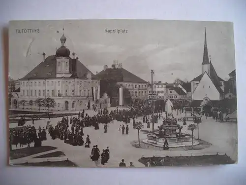 Alte AK Altötting Kapellplatz 1925 [P378]