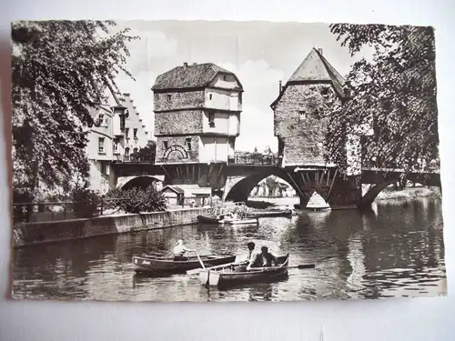 Alte AK Bad Kreuznach Alte Brückenhäuser [P428]