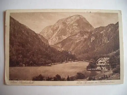 Alte AK Bad Reichenhall Thumsee m. Restaurant 1927 [P14]