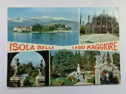 Alte AK Lago Maggiore Isola Bella Mehrbildkarte [aX469]