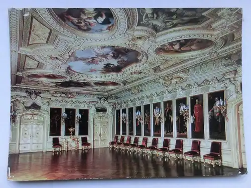 Alte AK Sigmaringen Schloß Ahnensaal [aX476]