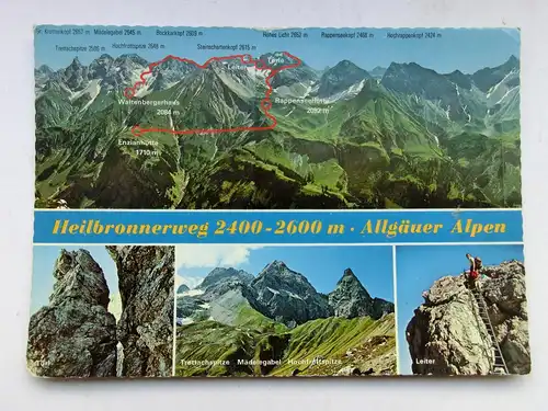Alte AK Heilbronnerweg Allgäu Heilbronner Weg Oberstdorf [aX478]