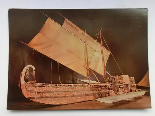 Alte AK Berlin Museum Völkerkunde Hochsee-Segelschiff [aX481]