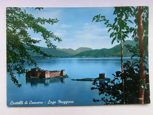 Alte AK Lago Maggiore Castelli di Cannero  [aX486]