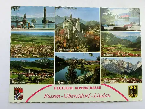 Alte AK Allgäu Oberstaufen Hindelang Füssen Alpsee… [aX497]