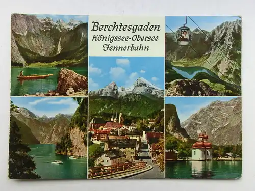 Alte AK Berchtesgaden Jennerbahn Königssee Obersee [aX529]