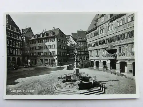 Alte AK Tübingen Marktplatz 1943 [aX81]