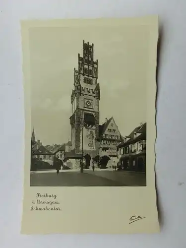 Alte AK Freiburg Breisgau Schwabentor Schwarzwald [aX102]