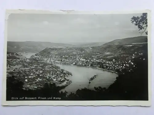 Alte AK Boppard Filsen Kamp 1936 [aX106]