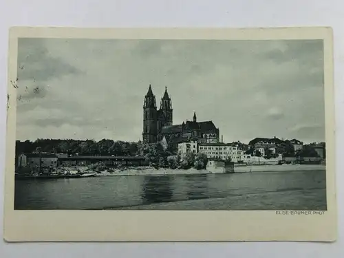 Alte AK Magdeburg Dom Else Bäumer [aX111]