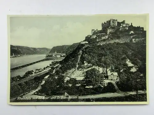 Alte AK Rheinfels St. Goar St. Goarshausen [aX127]