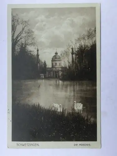 Alte AK Schwetzingen Die Moschee 1925 [aX143]