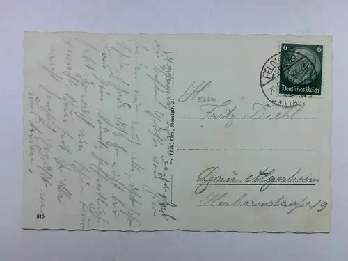 Alte AK Großer Feldberg Taunus Turm Gasthäuser 1934 [aX160]