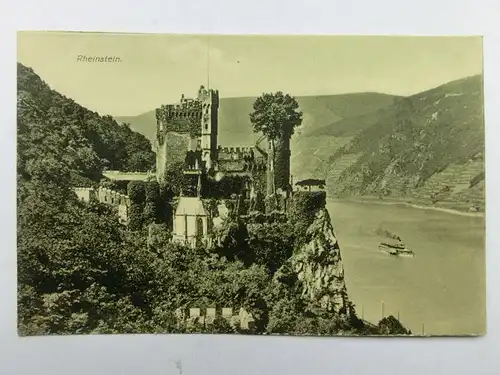 Alte AK St. Goar Burg Rheinstein [aX163]