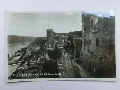 Alte AK St. Goar Schloß Rheinfels [aX180]