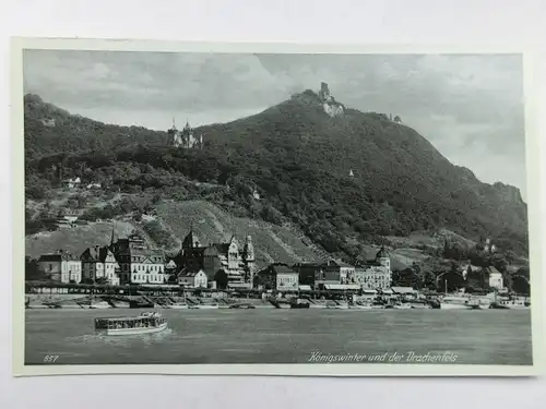 Alte AK Königswinter Drachenfels [aX184]