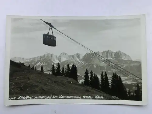 Alte AK Kitzbühel Seilbahn Hahnenkamm 1941 [aX187]