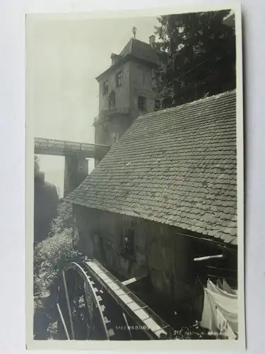 Alte AK Meersburg Bodensee Wasserrad Wassermühle 1942 [aX218]