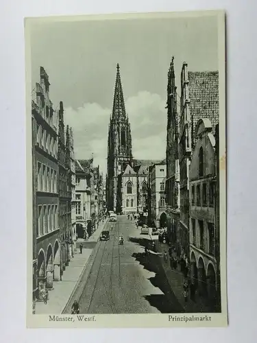 Alte AK Münster Prinzipalmarkt 1940 [aX220]