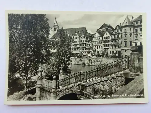 Alte AK Tübingen Partie Eberhardbrücke [aX259]