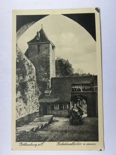 Alte AK Rothenburg Kobolzertor um 1935 [A1551]