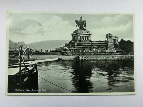 Alte AK Koblenz Deutsches Eck [A1564]