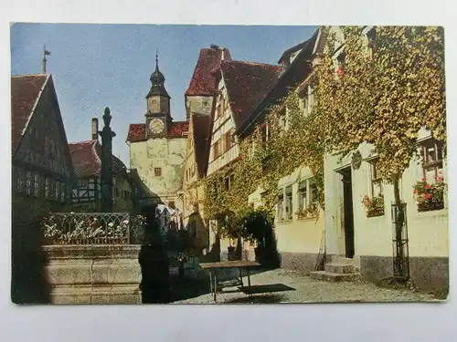 Alte AK Rothenburg Roederbogen u. Markusturm [A1568]